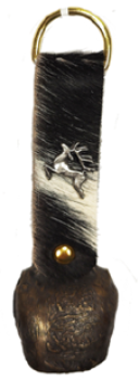 Glocke antik Fellband Hirsch 3cm